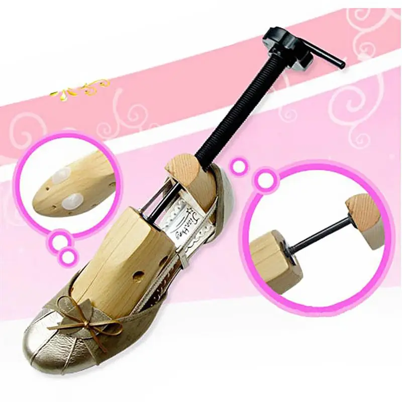 2 way Shoe Stretcher Adjustable 1 Piece Wooden Shoe Expander Shoes Tree