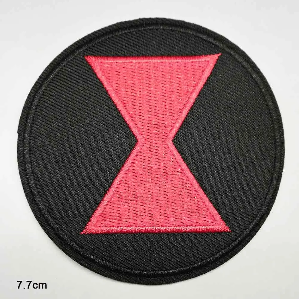

Black Widow Iron On Embroidered Clothes Patches For Clothing Woman Stickers Garment Wholesale