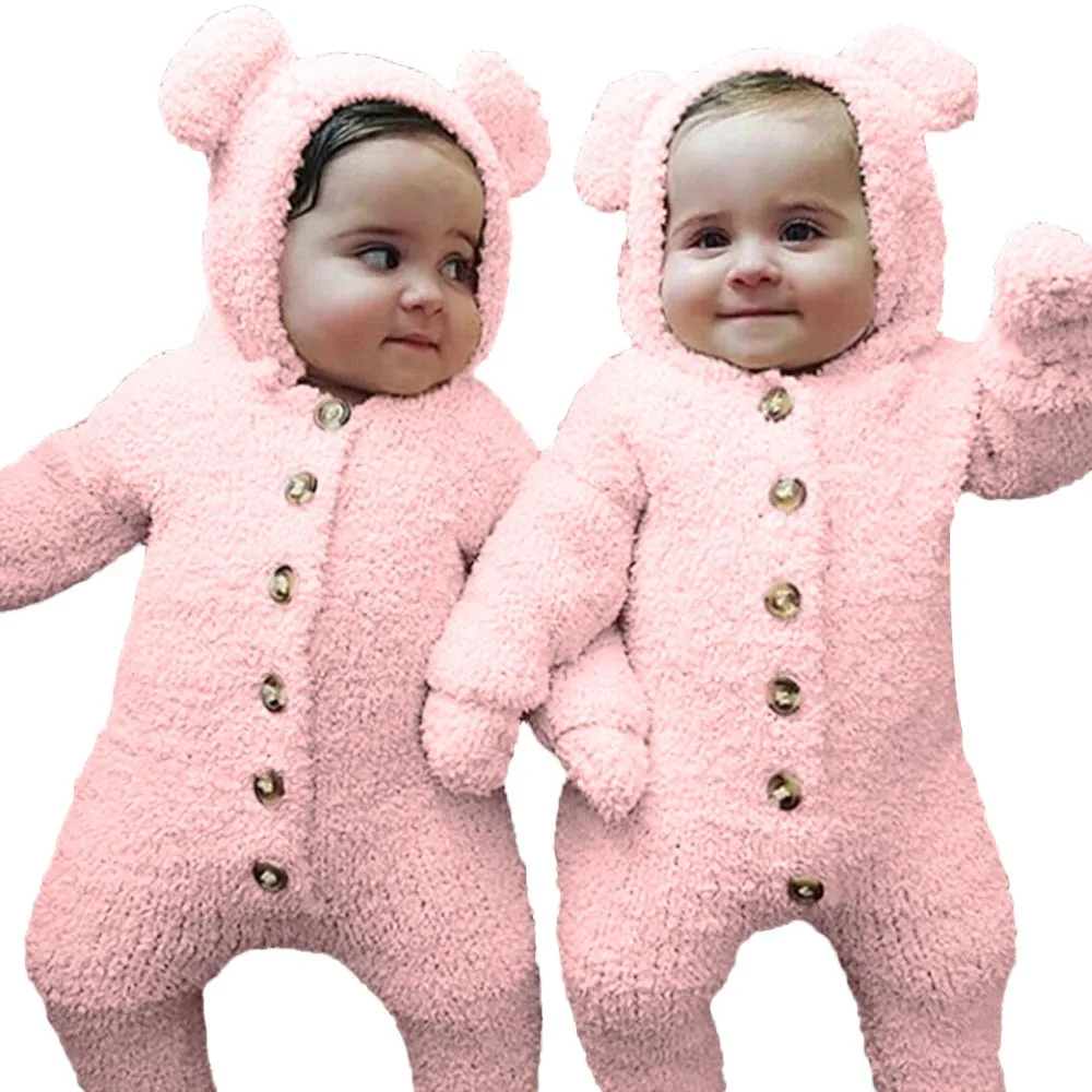 

Newborn Baby Girls Boys Ears Hoodie Toddler Jumpsuit Coat funny new born baby clothes Outfits Romper baby costumes Drosphipping
