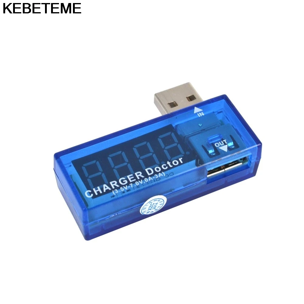 USB Вольтметр Амперметр цифровой 4 значный дисплей Мобильный детектор зарядки