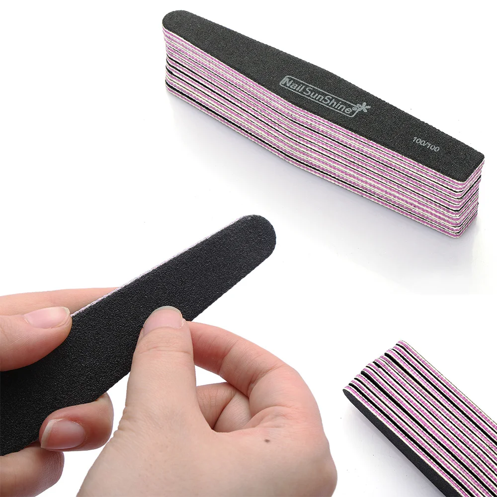 

1pcs Portable Double Sided Nail Files Sanding Buffer Pedicure Manicure Professional Nail Care Beauty Tools 100/180/240 Nail File
