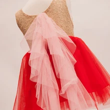 Бренд дизайнерские Элегантные Детские нарядное платье для девочек без рукавов для маленьких девочек платье с фатиновой юбкой с бантами Фея малышей Сарафан