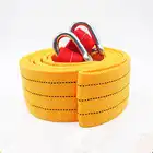 8 м 10 тонн трос для буксировки лебедки буксировочный ремень для автомобиля буксировочный трос с крючками Высокопрочный нейлон и перчатки дл...