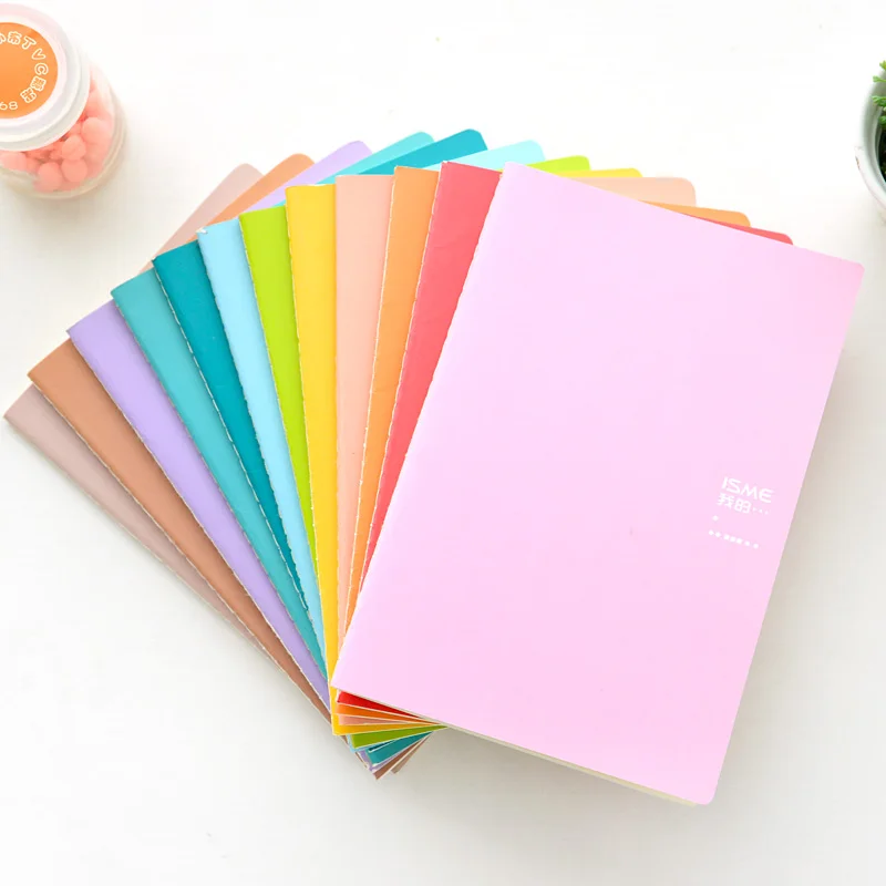 Japanese and Korean stationery simple solid colored Notepad program
