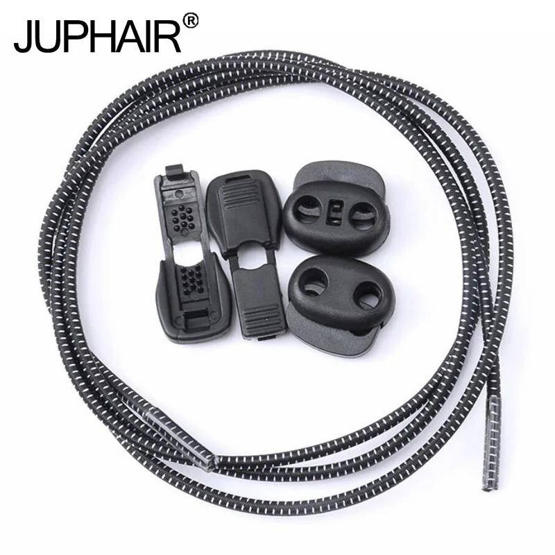 

12Pairs Round Fashion No Tie Shoelaces Locking Lazy Shoes Laces Elastic Shoelaces for Shoestring Jogging Triathlon Sport Fitness