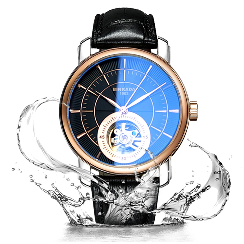 

Men's Automatic Mechanical Watch Casual Business Hollow Leather Belt Waterproof 2018 New Sport Wrist Top Brand Luxury 21 Z