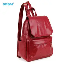 CHAUDE!!! livraison Gratuite Collège Style Pu Sac À Dos En Cuir 7 Couleurs Femmes Voyage Sac École Sac À Dos Poche Mochila Femmes Sac À Dos