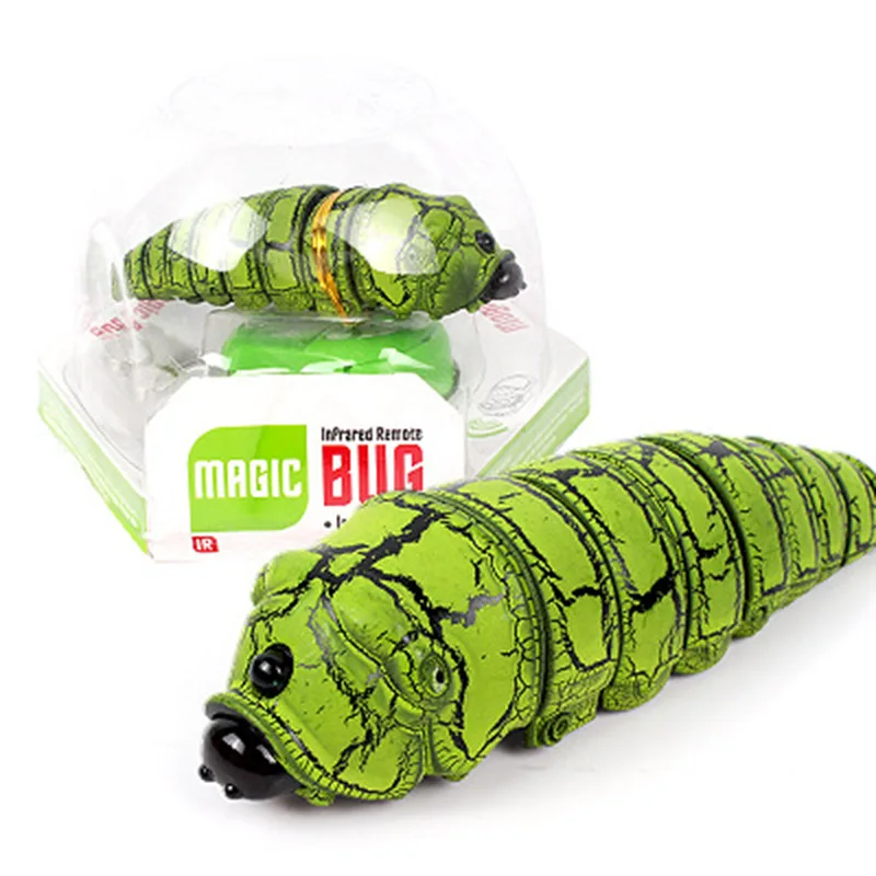 

Children Funny Toys Fake Caterpillar Remote Control Electric Prank Animal RC Insects Joke Scary Kids Trick Toy Gift YJS Dropship