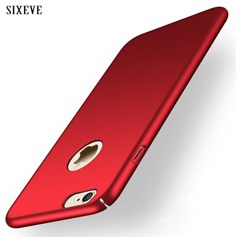 cute iphone 8 cases SIXEVE Original Phone Case for iphone 6 6S Plus Black red Hard PC Coque for Apple iphone 6 S 6Plus 6SPlus flexibility back Cover iphone 8 phone cases