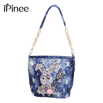 iPinee bucket bag ladies washed denim bag for women's bags small handbag female shoulder crossbody bag blue tote
iPinee bucket bag ladies washed denim bag for women's bags small handbag female shoulder crossbody bag blue tote
