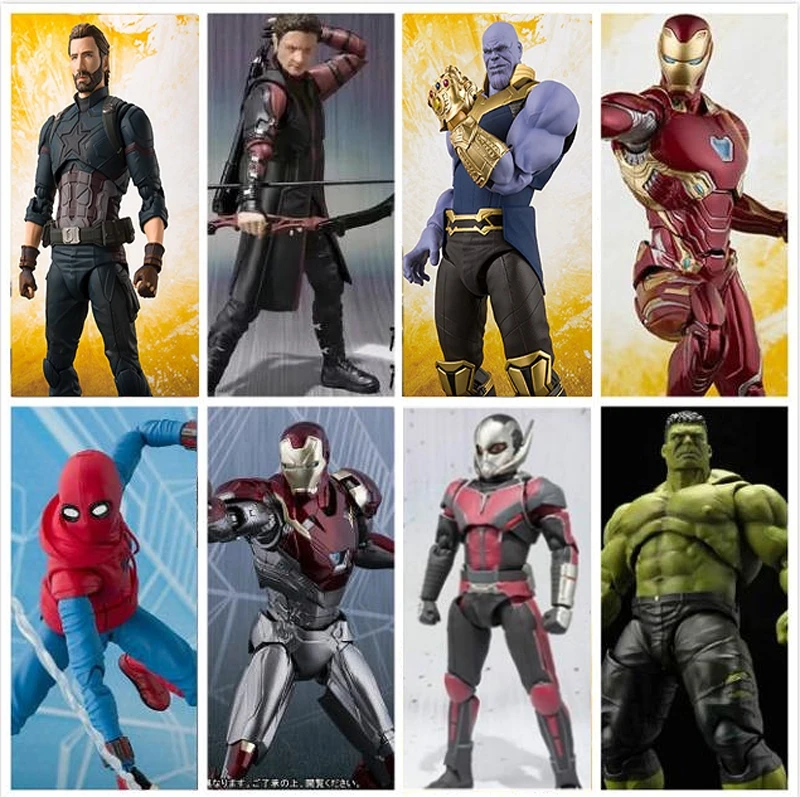

SHF S.H.F Ironman Thanos Spiderman Hawkeye Antman Captain America 6" Action Figure Loose and Boxed For Choose Collection