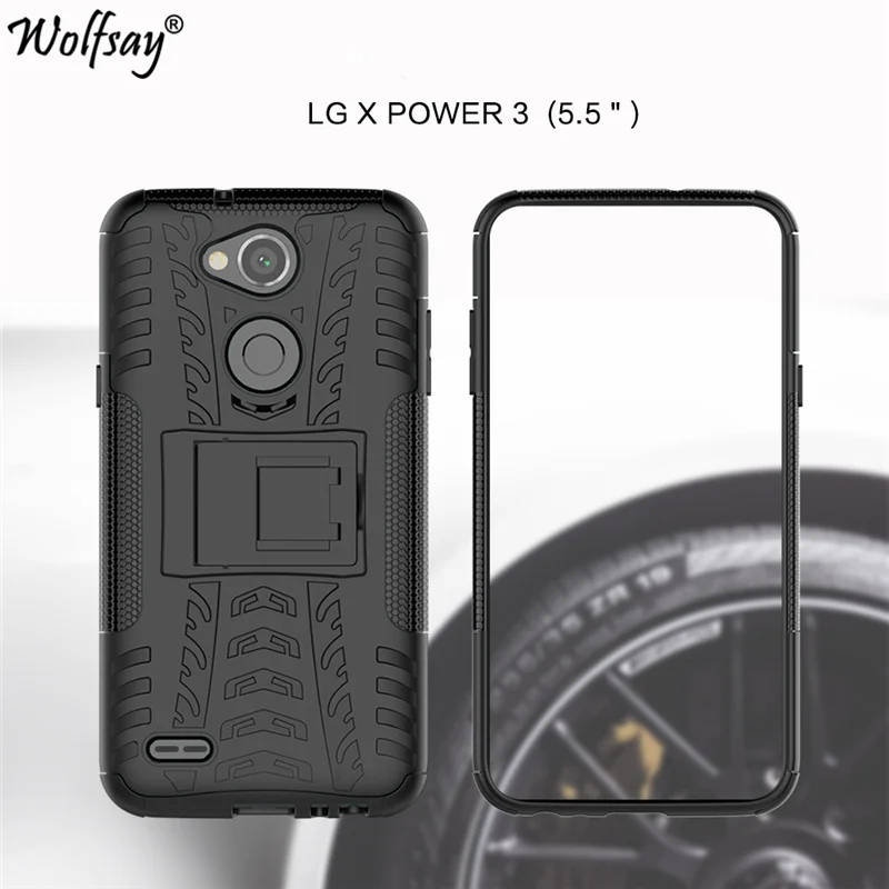 С рисунками для LG X Мощность 3 Силиконовый противоударный чехол Пластик держатель