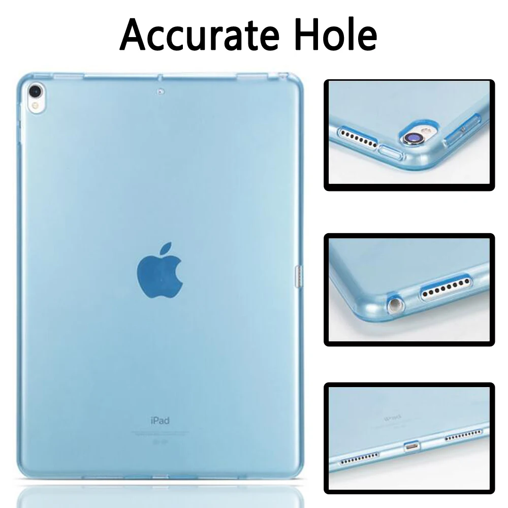 Ультратонкий Прозрачный мягкий кремний прозрачный чехол из ТПУ для iPad Air 3 10 5 2017