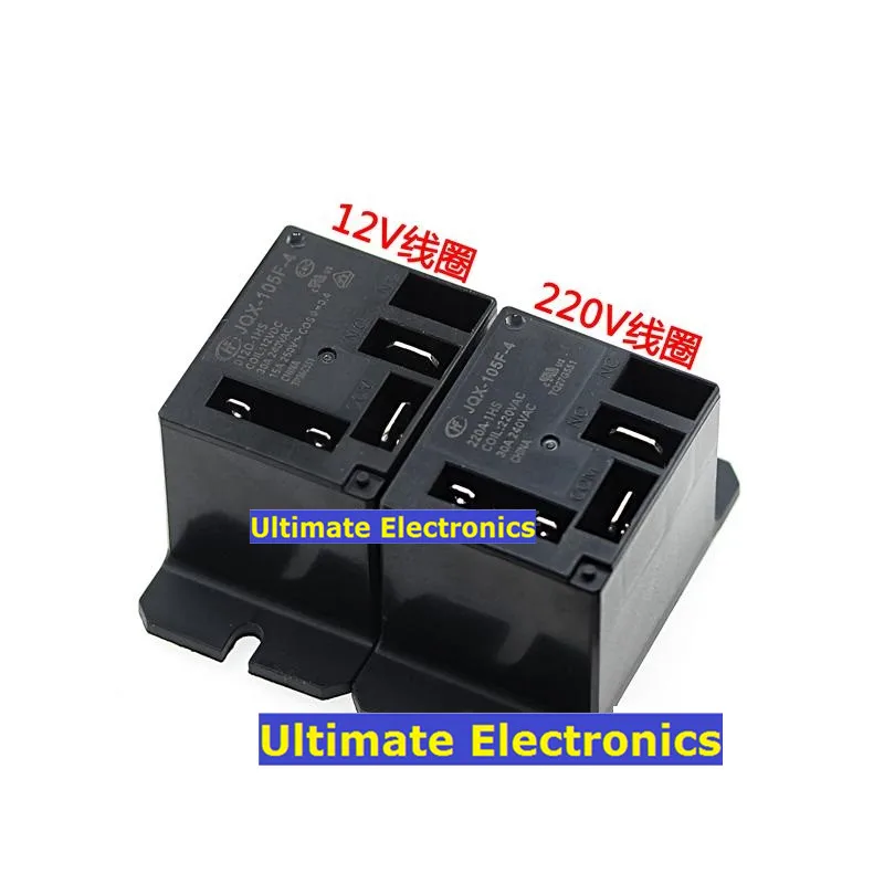 2pcs HF-JQX-105F-4-012D-1HS 30A HF-JQX-105F-4-220A-1HS Air conditioning relay | Электронные компоненты и