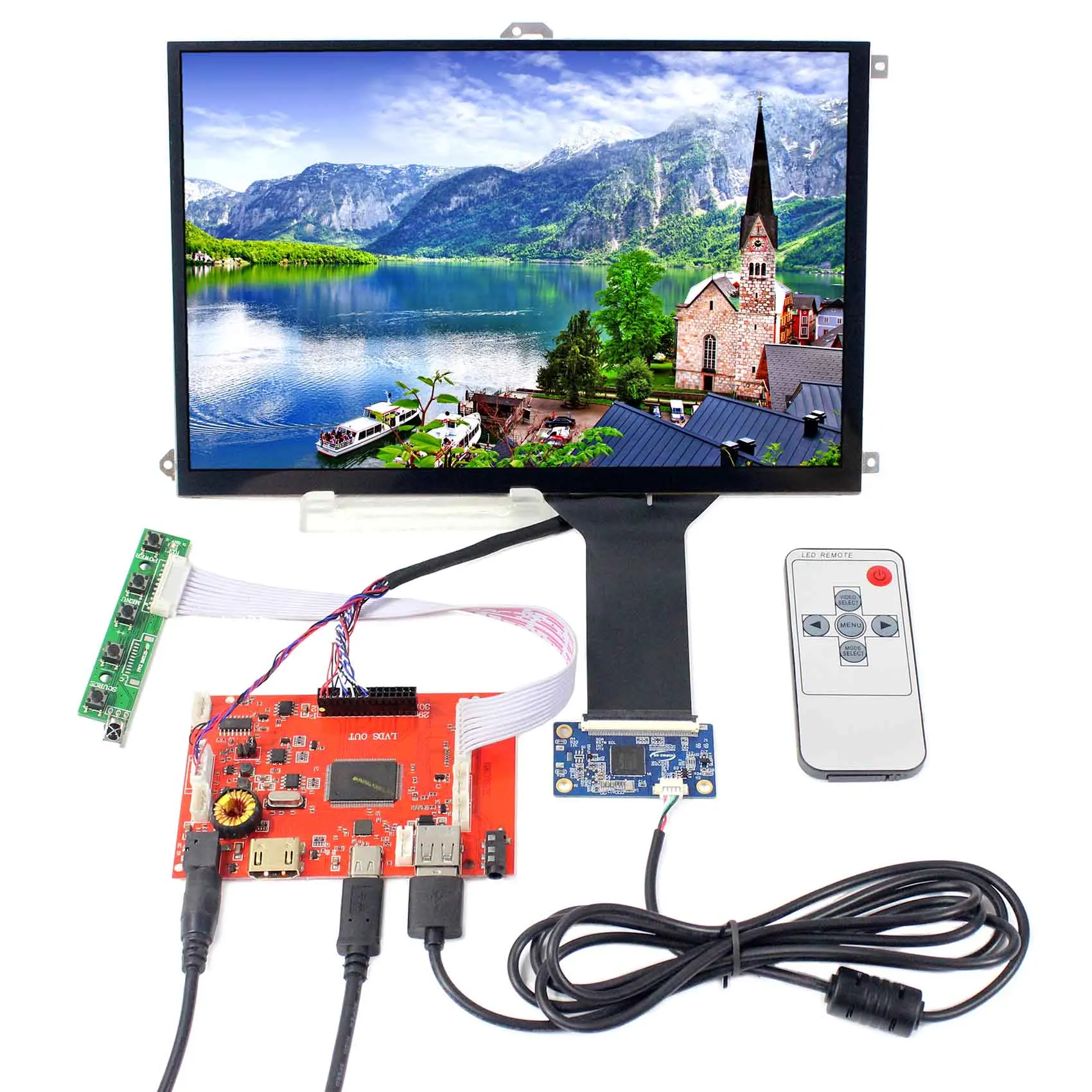 

10.1 inch 1280X800 LCD Screen B101EW05 or LP101WX1-SLP2 With Capacitive Touch Panel with HDMI Type C Audio LCD Controller Board