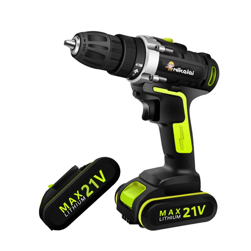 

21V Cordless Screwdriver With Backup Lithium Battery Electric Torque Drill Driver Electric Screwdriver Gun Waterproof Power Tool