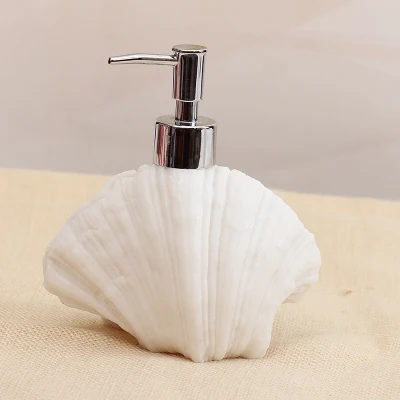 Креативная Морская раковина в европейском стиле, сдавливающий дезинфицирующее средство для рук, бутылка для мыла, керамический дозатор для мыла, лосьона