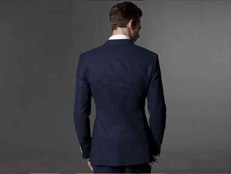 2016-Slim-Fit-New-Arrival-Custom-Made-Groom-Tuxedos-Peak-Lapel-Men-s-Suit-Groomsman-Best (3)