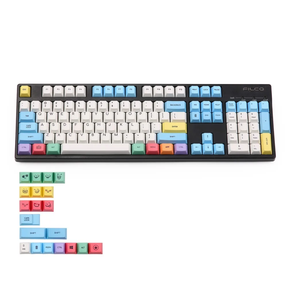 

Chalk sleeve keycap124 keys pbt cherry mx mechanical keyboard keycaps dye subbed cherry profile 1.75shift fit fc660 2.25