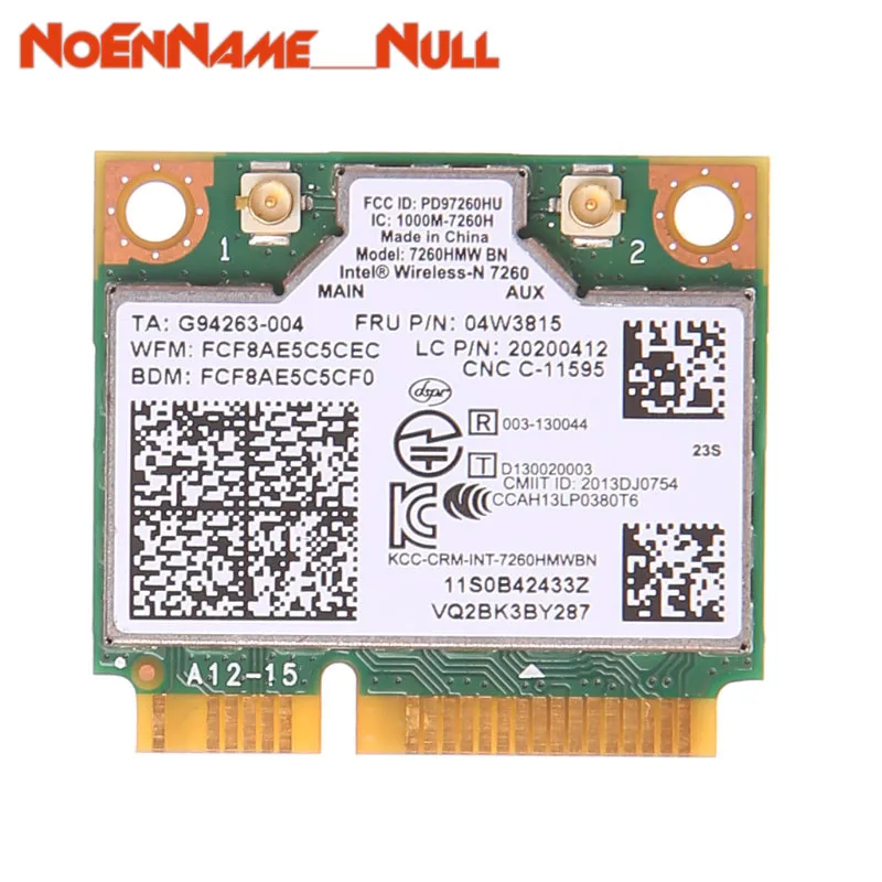 

Network Card wifi adapter Wireless N Card Fru 04W3815 Intel 7260HMW-BN 20200412 For IBM Lenovo Thinkpad dropshipping