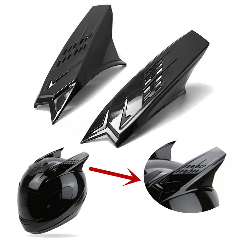 

Vehemo 2Pc Men's Helmet Racing Ear Horns Motorcycle Helmet Horns Punk Style Scooter Motorbike Helmet Horn Motorcycle Accessories