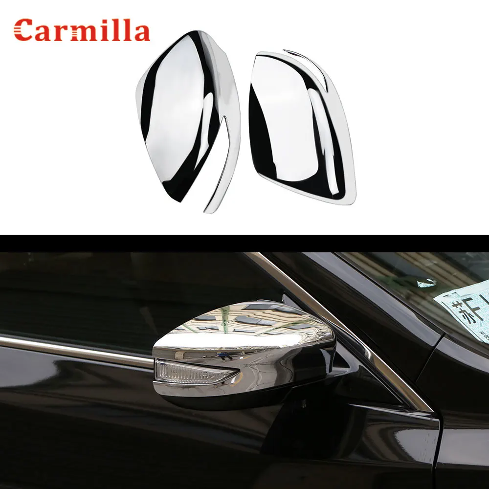 

2Pcs/set ABS Chrome Car Side Rear View Rearview Mirror Cover Trim Sticker for Nissan Altima Teana Facelift 2014-2018 Accessories