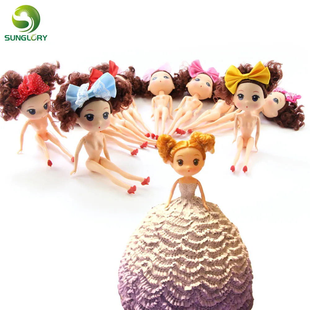 

Fondant Plastic Bobbi Doll Cake Mold Toppers Girls Dress Cake Doll Wedding Decoration Birthday Gift Sugarcraft Molds For Baking