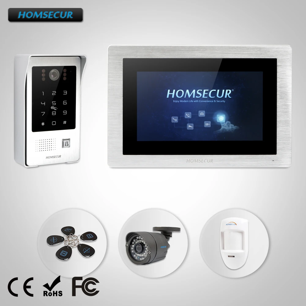 HOMSECUR 7\ Wired Video Door Entry Phone Call System CCTV Camera Supported BC091 +BM714-S HOMSECUR 7\ Wired Video Door Entry Phone Call System CCTV Camera Supported BC091 +BM714-S