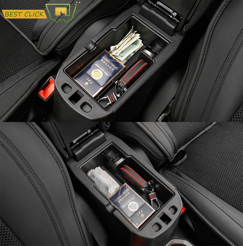 

Armrest Storage Box For Fiat 500X 2014 2015 2016 2017 2018 Center Console Bin Glove Tray Holder Case Car Organizer