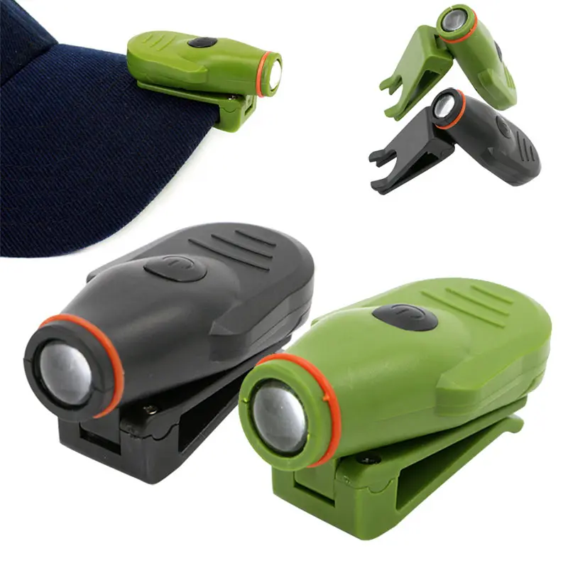 New LED Outdoor Cap Clip Lamp Portable Hat Light Headlight Headlamp For Camping Fishing Hiking JDH99