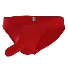 Сексуальное женское белье мужские стринги Фэнтези стринги шелковистые длинные пенис оболочка бикини короткое нижнее белье Стретч фетиш