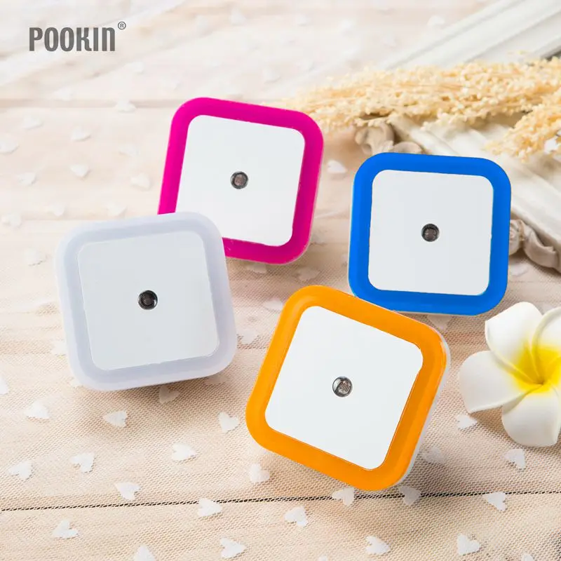 

High Quality Auto Sensor Light In White Yellow Blue Pink LED Night Light For Home Decoration Smart Lamp EU US Plug