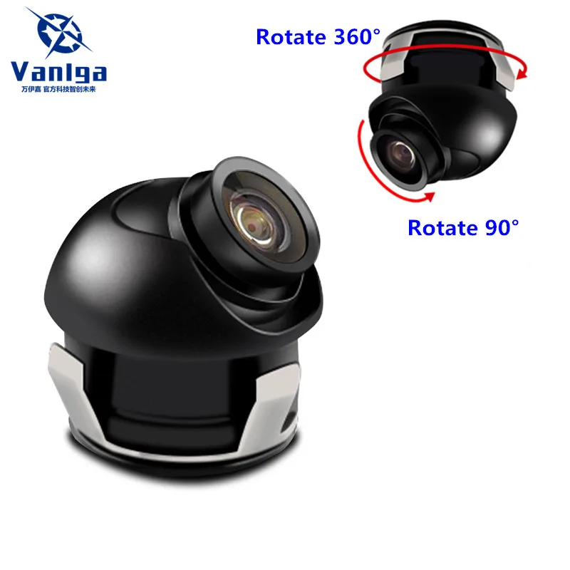 

Newest Mini CCD 140 Degree Wide Angle Real Waterproof Car Front / Side / Rear View Backup Camera Can 360 Rotate