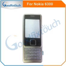 Для Nokia 6300 Задняя крышка батареи задняя крышка стеклянный корпус чехол с клавиатурой клавиатура Запасные части