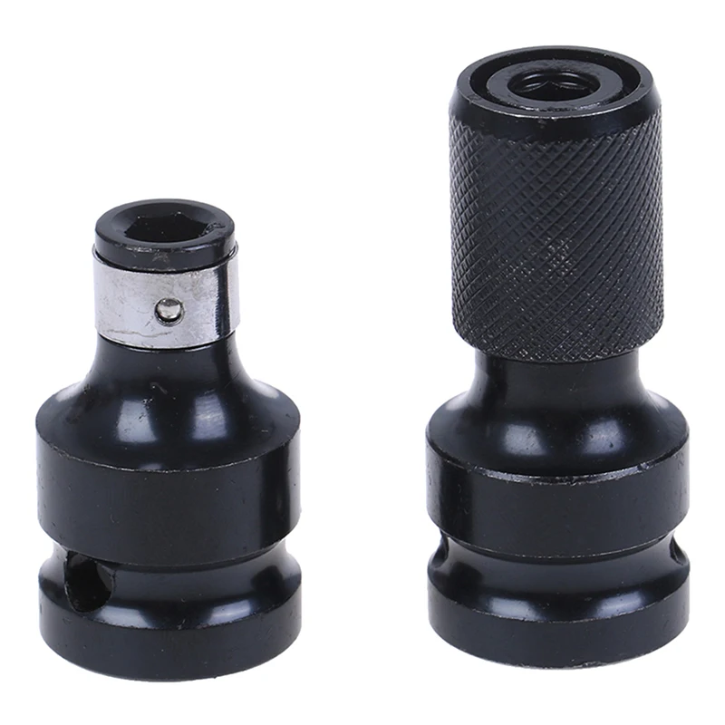 

HUXUAN 1Set Steel 1/2" Square To 1/4" Hex Ratchet Socket Wrench Socket Adapter Spanner Set Drive Converter Impact Tool Hot Sale
