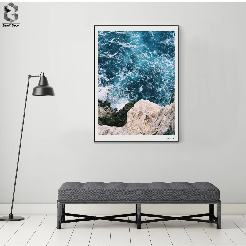 

Nordic Sea Posters and Prints Wall Art Canvas Painting Pictures For Living Room Scenery Home Decor