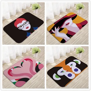 

FOKUSENT Elegant Lady Carpet Living Room Parlor Girls Bedroom Chair Rugs Toilet Bathroom Mat Beautiful Decorations Carpet