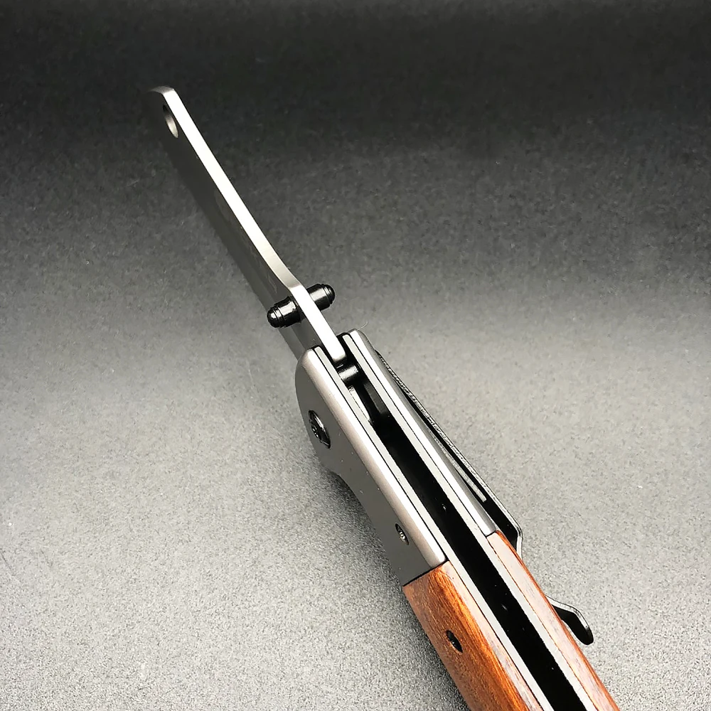 BMT BK складные ножи для мясника, серые титановые Лезвия, деревянная ручка, походный охотничий нож, тактический нож для выживания на открытом воздухе, инструменты для повседневного использования