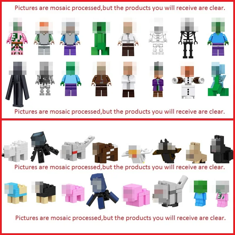 

Legoing Minecrafted Figures Blocks Toys My World Zombie Steve Building Block Compatible Minecraft Legoings Weapon Kid Toy Gift