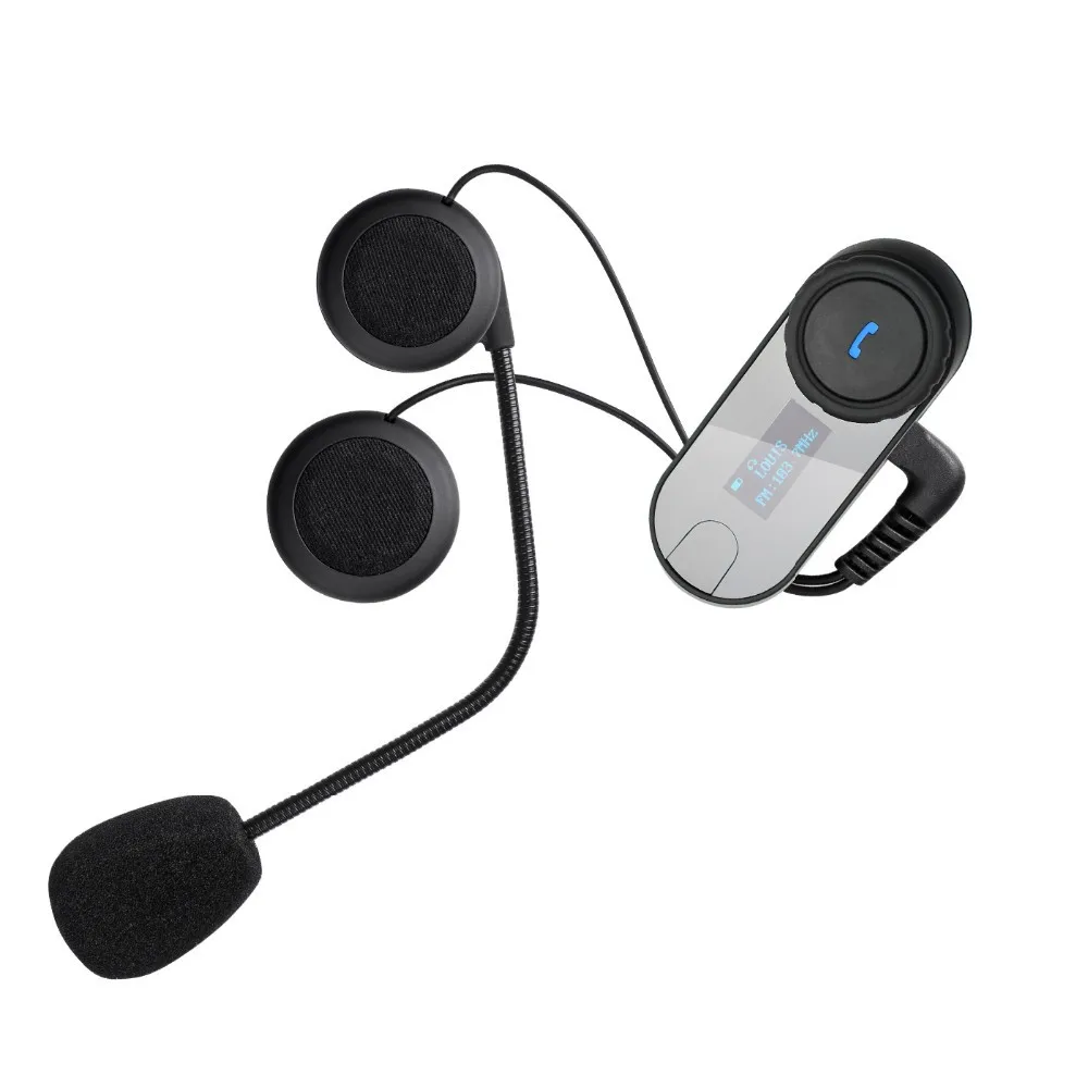 Screen equipped helmet intercom