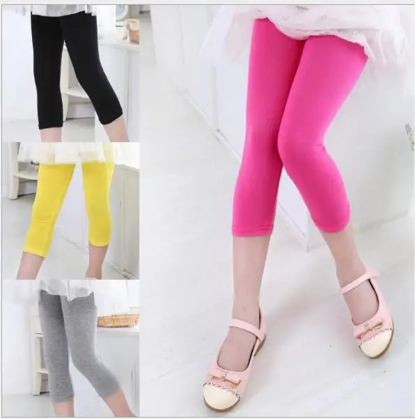 WEWINK PLUS Girls Leggings 4 Pack Cotton Basic Leggings Ankle Length Active Girl Tight Trousers Comfy Kid Pants WEWINK PLUS Girls Leggings 4 Pack Cotton Basic Leggings Ankle Length Active Girl Tight Trousers Comfy Kid Pants