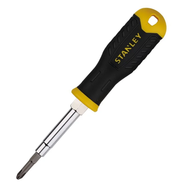 Stanley 1-piece 6 기능 멀티툴 스크루드라이버 키트, 교체용 자석 비트, 정밀 스크루드라이버 수공구 포함
