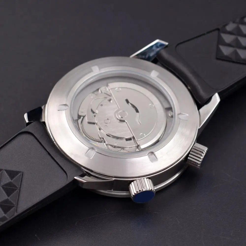 Механические часы Corgeut 45 мм, светящиеся стрелки, мужские часы, часы для ныряльщика, автоматические, relogio masculino, роскошные часы для мужчин