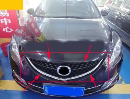 Original ABS Chrome Front Grille Around Trim Racing Grills Trim For Mazda 6 2009-2012 цена Original ABS Chrome Front Grille Around Trim Racing Grills Trim For Mazda 6 2009-2012 цены онлайн