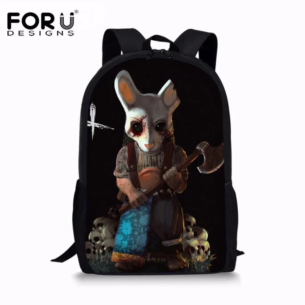 

FORUDESIGNS Dead by Daylight Pattern Primary Student School Bag Fashion Laptop Backpack Children Girls Ladies Large Capacity