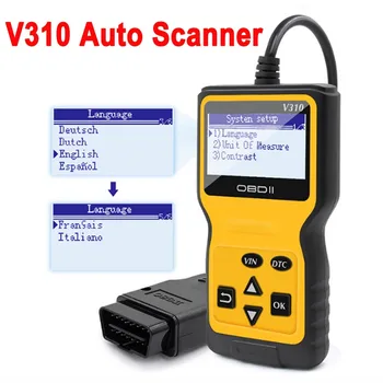 

High Quality V310 OBD Code Reader Support Read/Clear Diagnostic Trouble Codes V310 OBDII Diagnostic Scan Tool for Many Autos