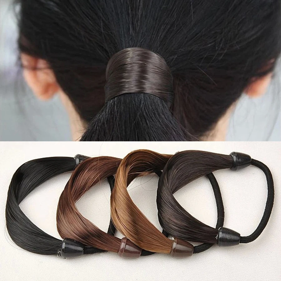 Haimeikang, женская резиновая лента, рок, мульти, парик, для волос, Резиновая лента, манжета, конский хвост, держатель, эластичная резинка для волос, аксессуары для волос для девочек