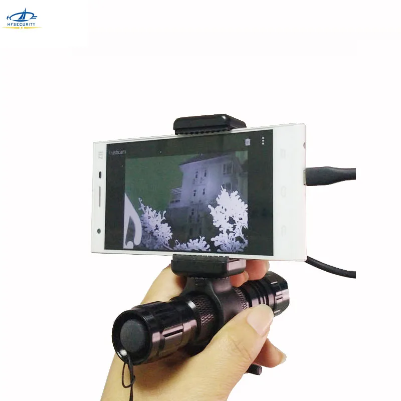 

HFSECURITY HD Night Vision Camera Lens Optical Clip Telephoto Android OTG Phone Monocular Telescope Infrared Flashlight LED Lens