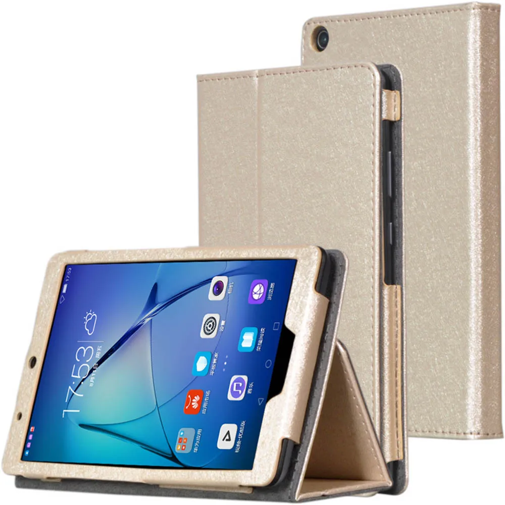 

For Huawei MediaPad T3 7.0 Case Silk Grain PU Leather Case for Huawei T3 7.0 BG2-W09 Honor Play Pad 2 7.0 Tablet+Stylus Pen