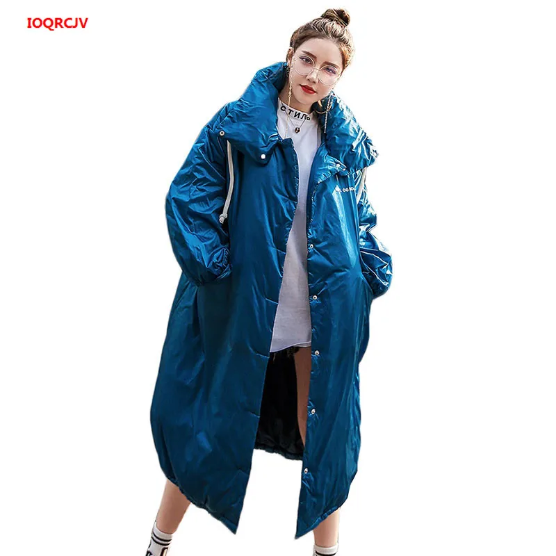 

2019 Plus Size Fashion Long Winter Jacket Women Parkas Thicken Streetwear Down Cotton Jacket Female Loose Warm Winter Coat W369